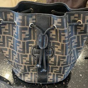 Vintage Fendi Drawstring Bucket Bag